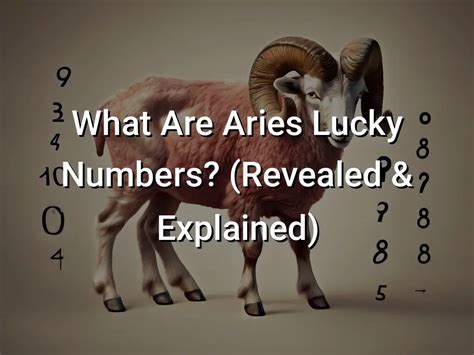 aries lucky lottery numbers today|Aries Lucky Numbers for today â€“ Numerology, .